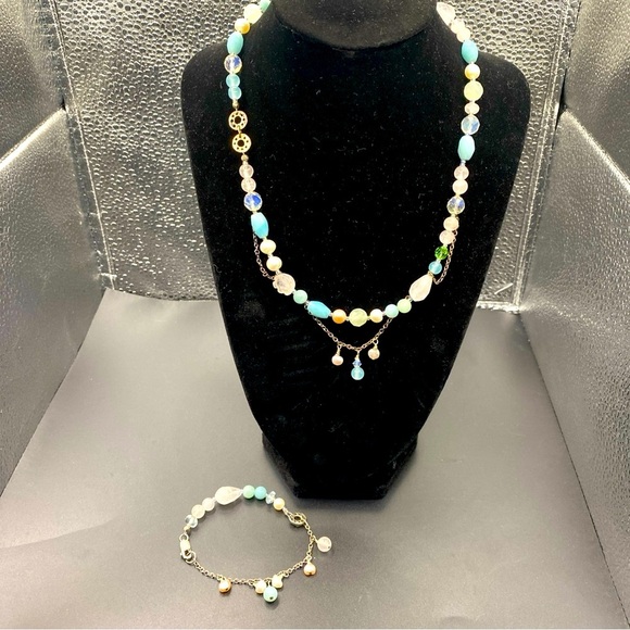 Luxe 925 sterling silver Glass bead jewelry Necklace’s& bracelet - Picture 4 of 11